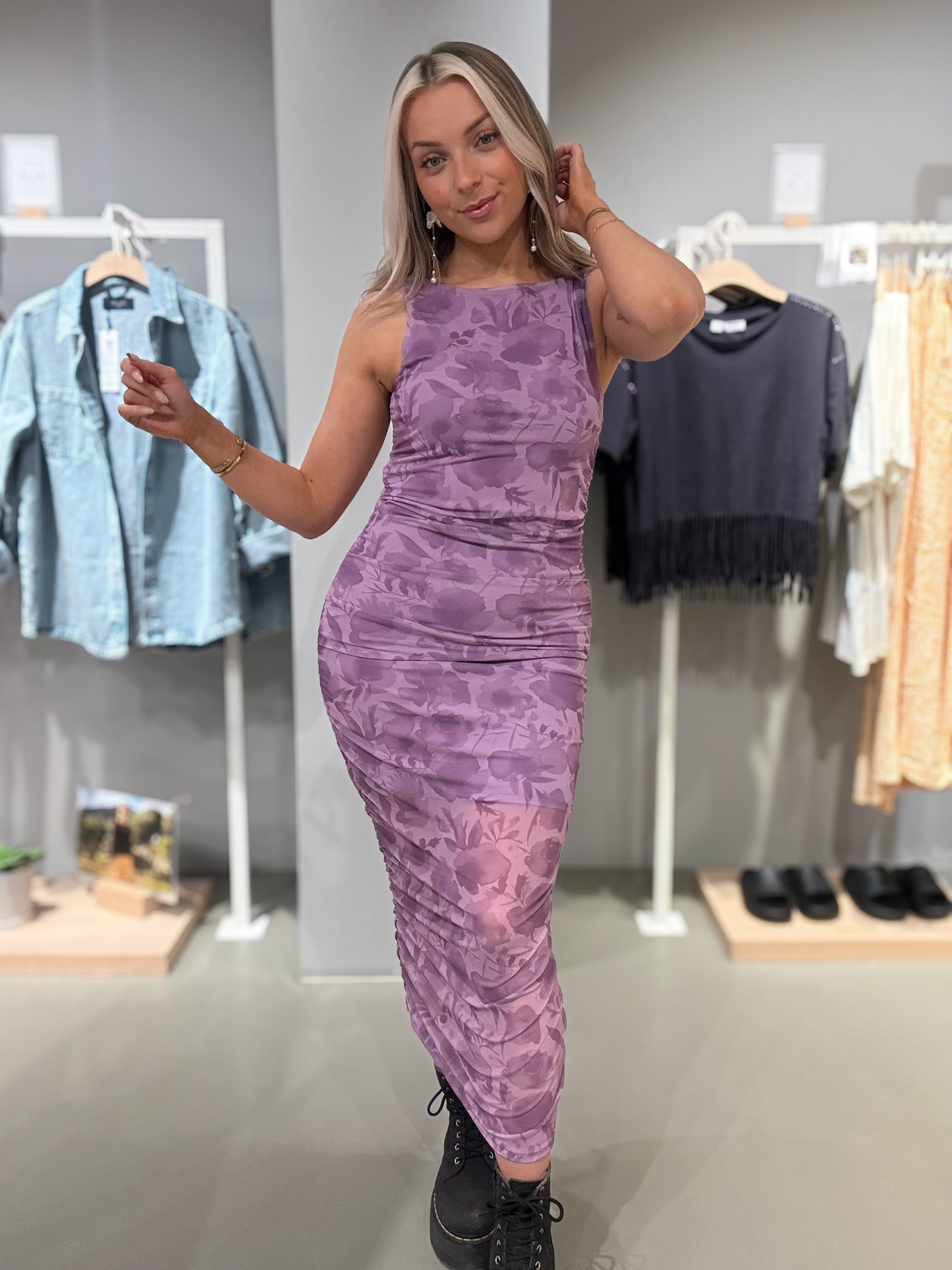 PCALLY Long Dress - Pastel Lilac